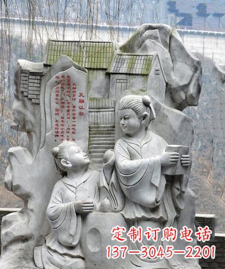 泰安经典·孔融雕塑,一件艺术之作