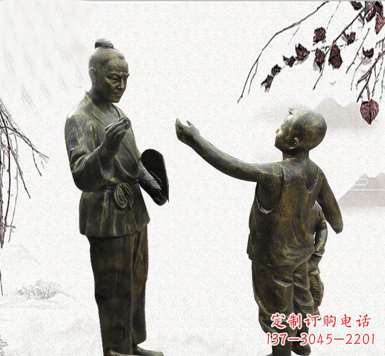 泰安孔融让梨铜雕,专业定制高品质