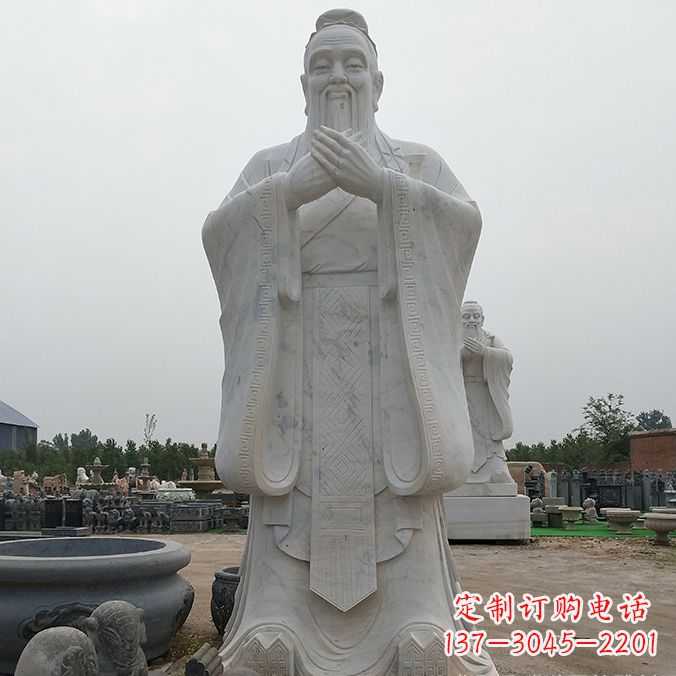 泰安传承自然美学,济南中领雕塑青铜孔子雕塑