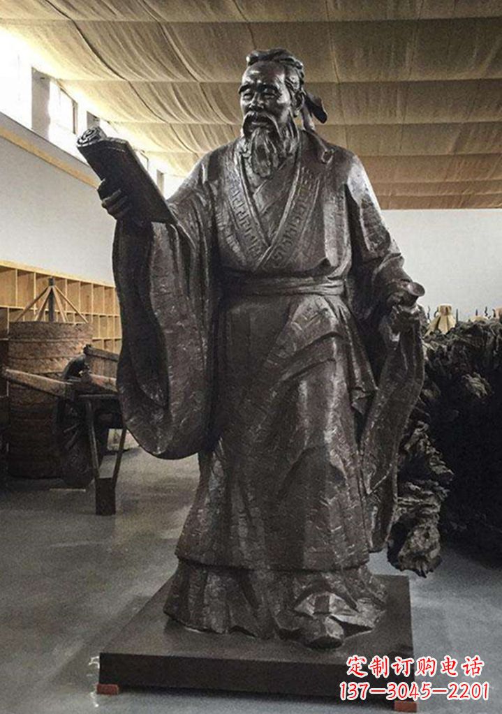 泰安中国古代圣贤孔子雕塑