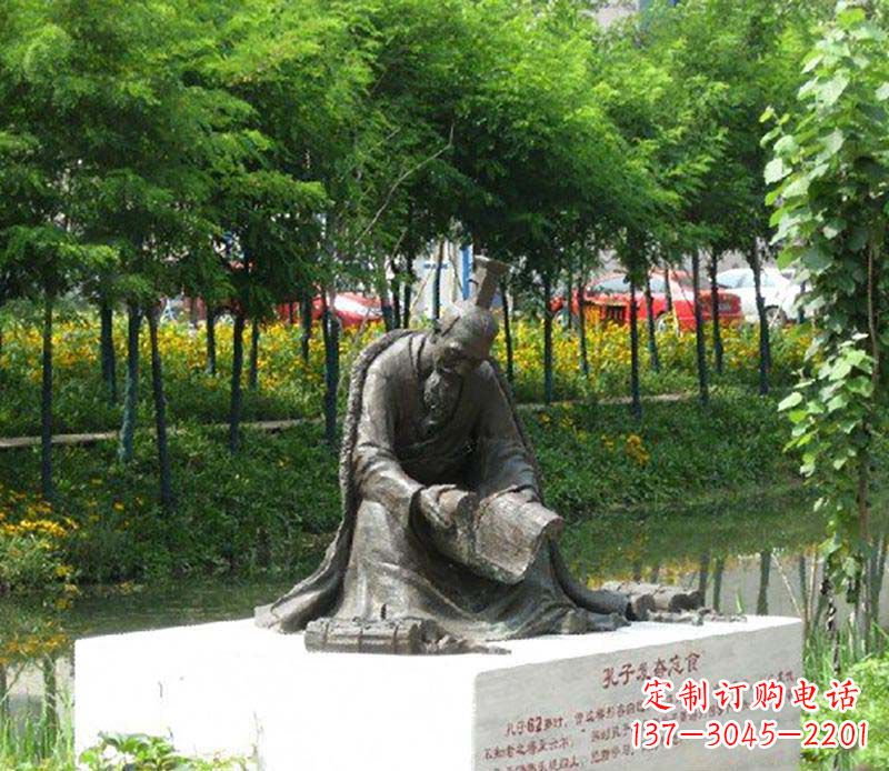 泰安孔子雕塑,传承古代名人精神