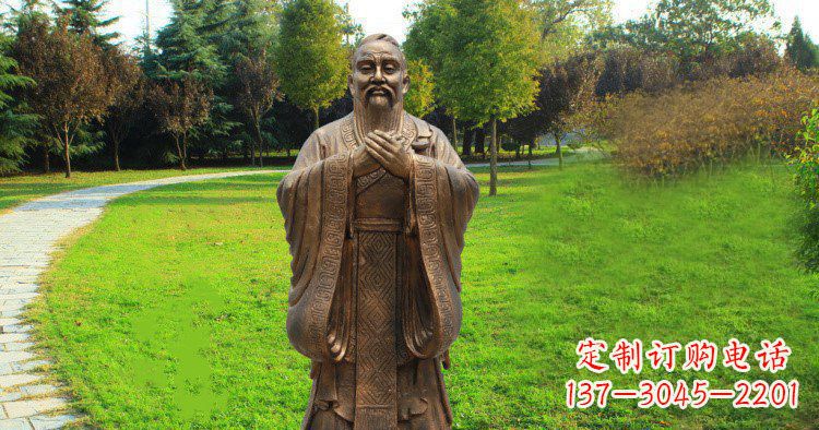 泰安传承中国历史文化,具有永恒魅力的孔子公园铜雕