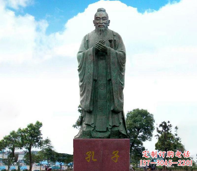 泰安领雕塑:孔子雕塑尊崇传承