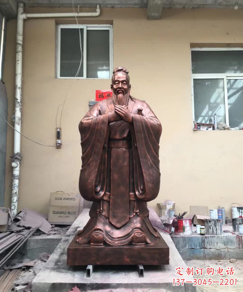 泰安传承中华文化精髓,尊崇古代伟大思想家——中领雕塑定制孔子雕塑