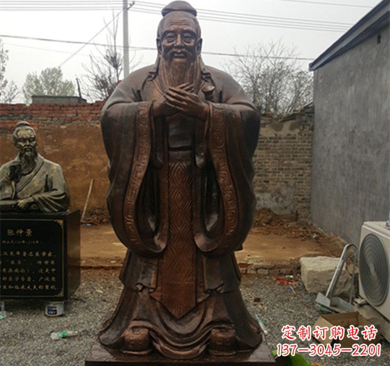 泰安体现传统文化魅力精美孔子雕塑