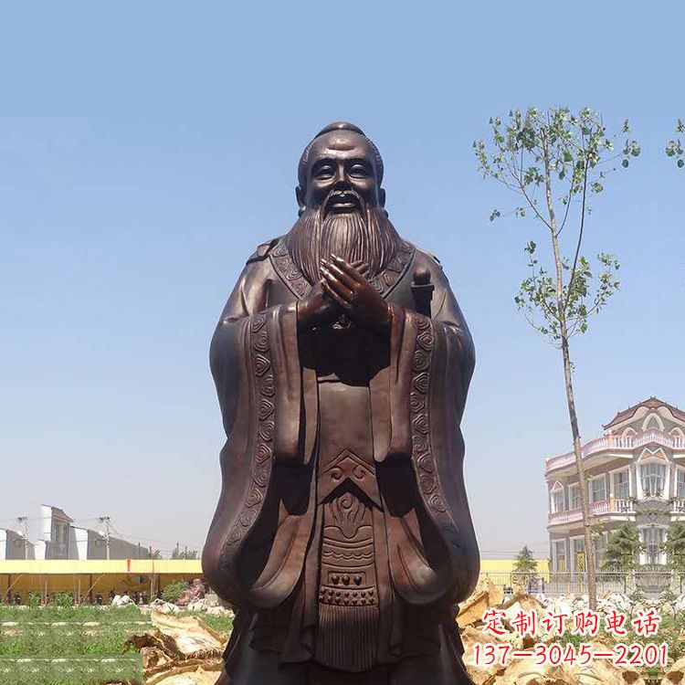 泰安孔子铜雕塑,传承中华文化的传奇精品