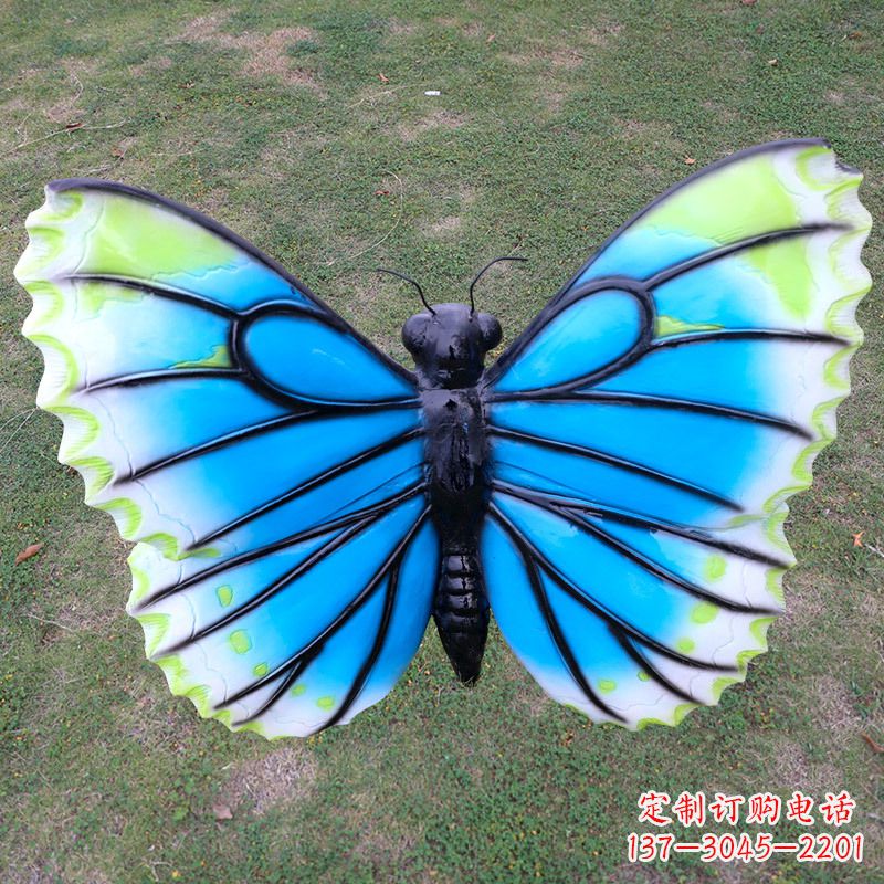 泰安全新设计的蝴蝶雕塑仿真摆件
