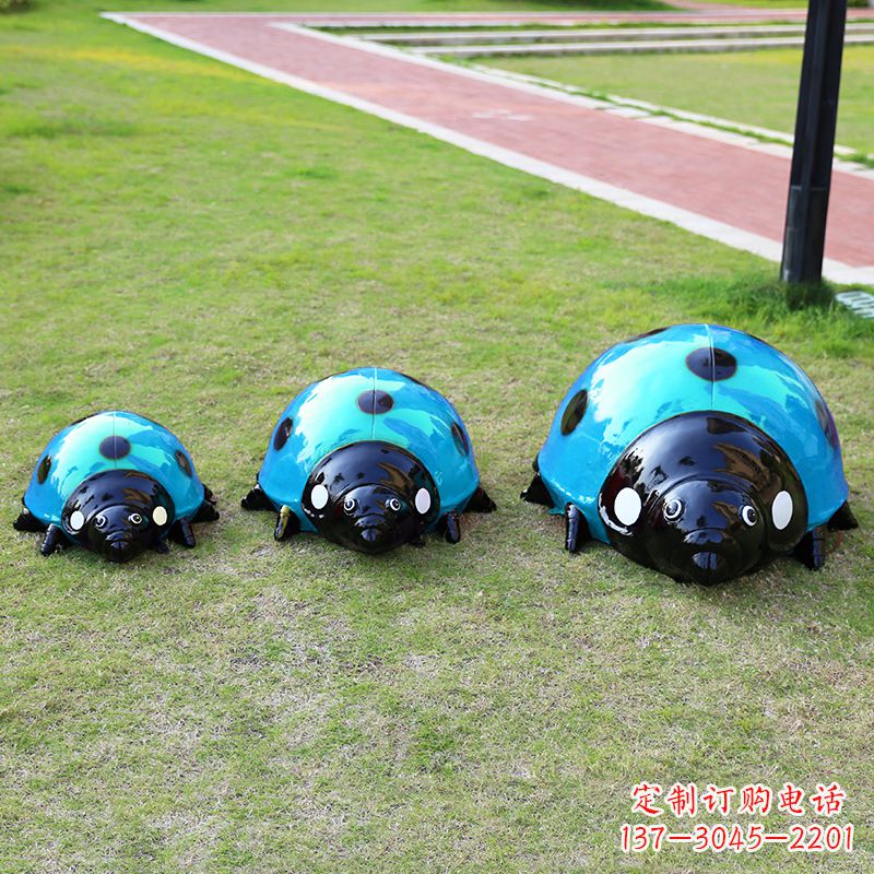 泰安中领雕塑青蓝瓢虫雕塑是一款独特而又精致的…