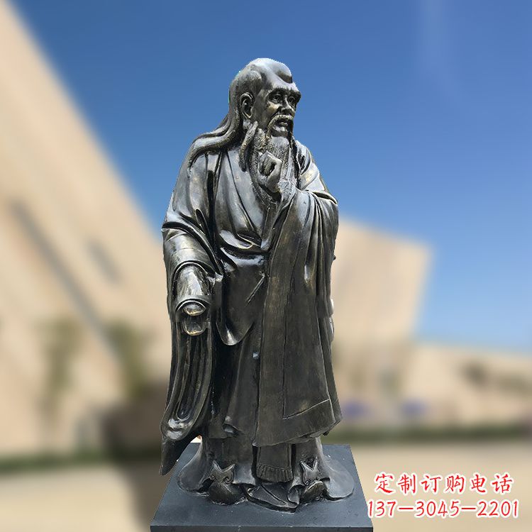 泰安精美老子雕像,体现哲学思考之美
