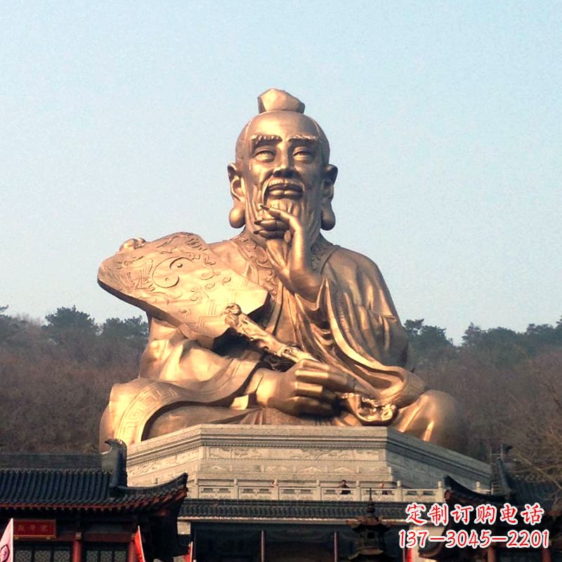 泰安真谛雕塑·老子铜雕像,传承中国文化