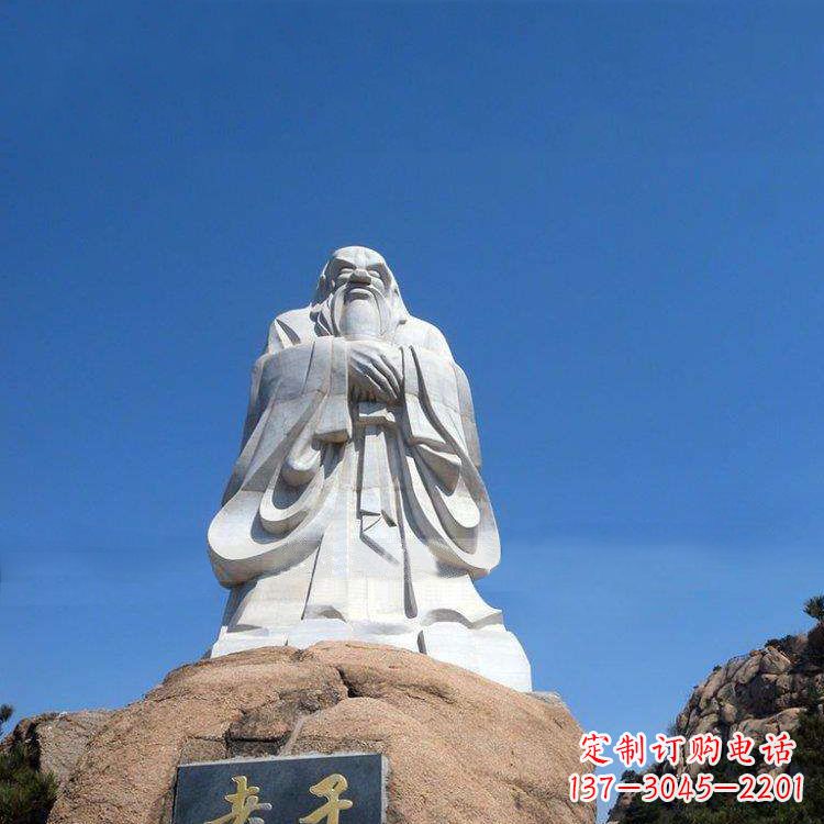 泰安经典的老子雕像,手工制作的沉思之作