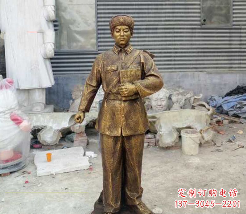 泰安雷锋人物铜雕