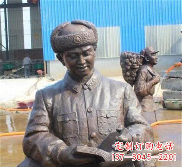 泰安中领雕塑:雷锋名人铜雕