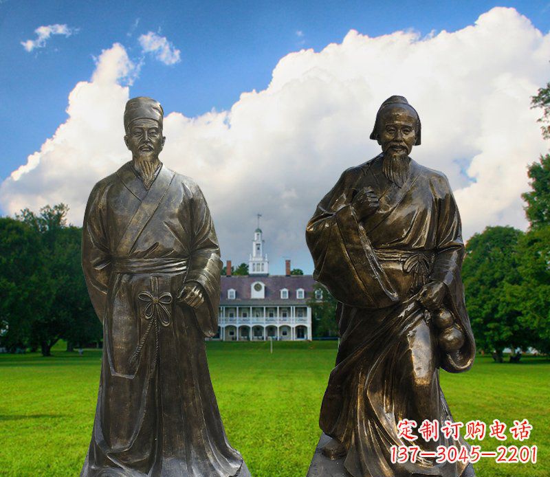 泰安传承古代名人——华佗雕塑