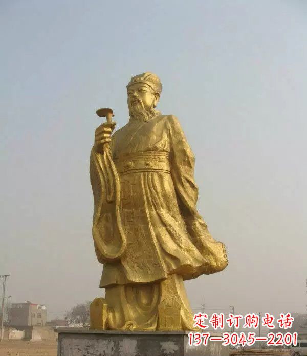 泰安精美绝伦的李时珍铜雕
