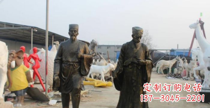 泰安复兴古艺,海归精品—李时珍铜雕