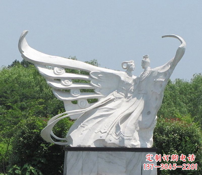 泰安中领雕塑定制经典梁山伯与祝英台雕塑