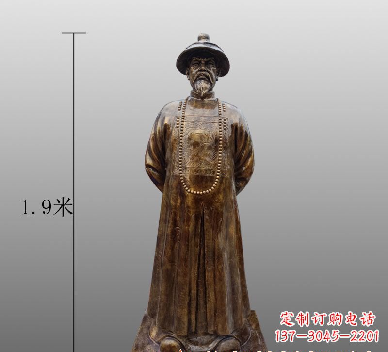 泰安为您量身定制林则徐铜雕像