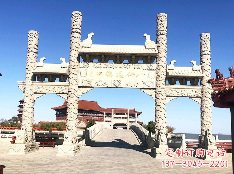 泰安临夏石雕牌坊—打造国风精美雕塑