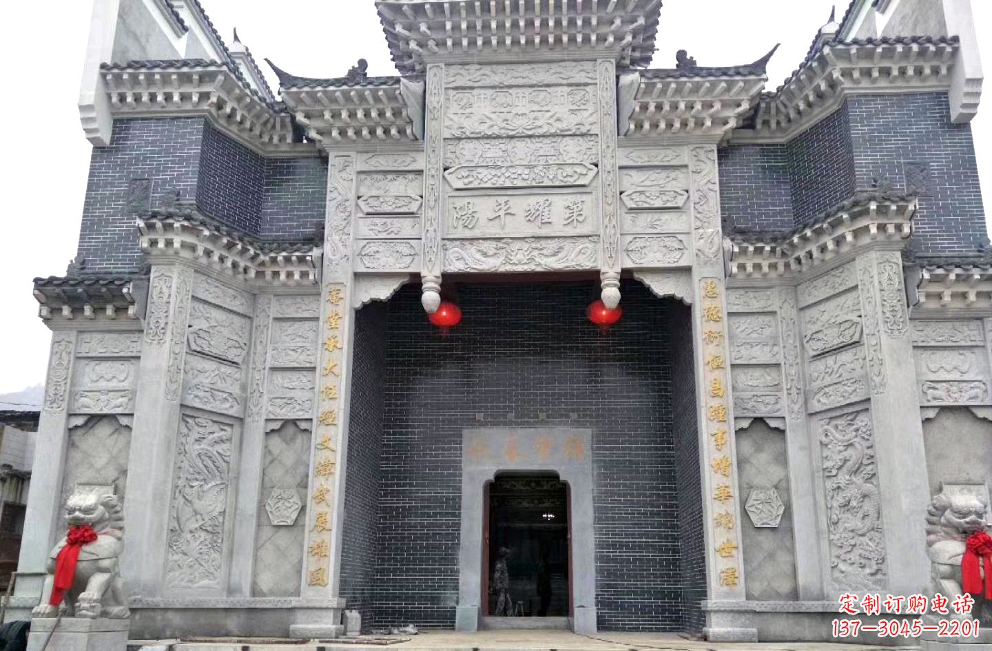 泰安陵园石雕牌坊|精湛的雕塑工艺