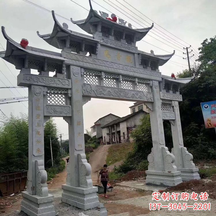 泰安领雕塑-专业的石牌坊雕塑定制