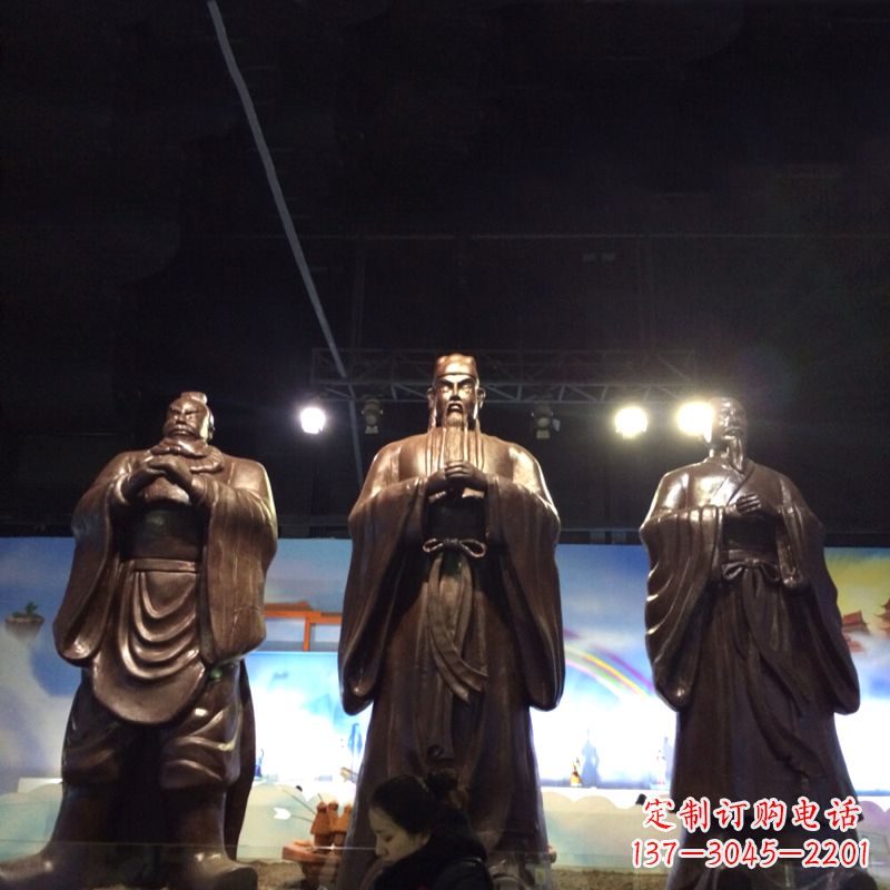泰安经典绝版,古代风靡,桃园三结义关羽雕塑