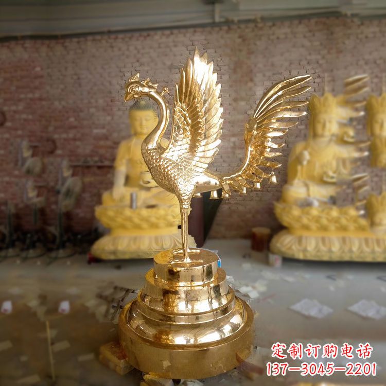 泰安丰富神秘的朱雀铜雕摆件
