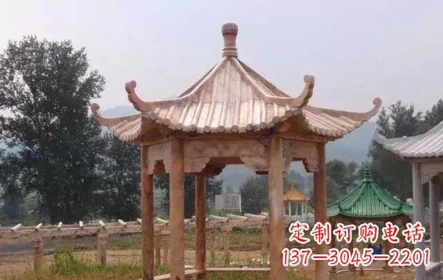 泰安营造古朴悠然的凉亭石雕