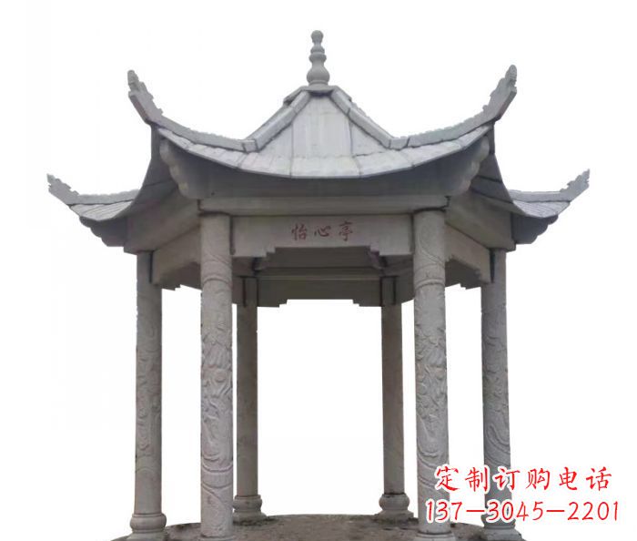 泰安精美凉亭石雕–精细雕刻制作精致的艺术品