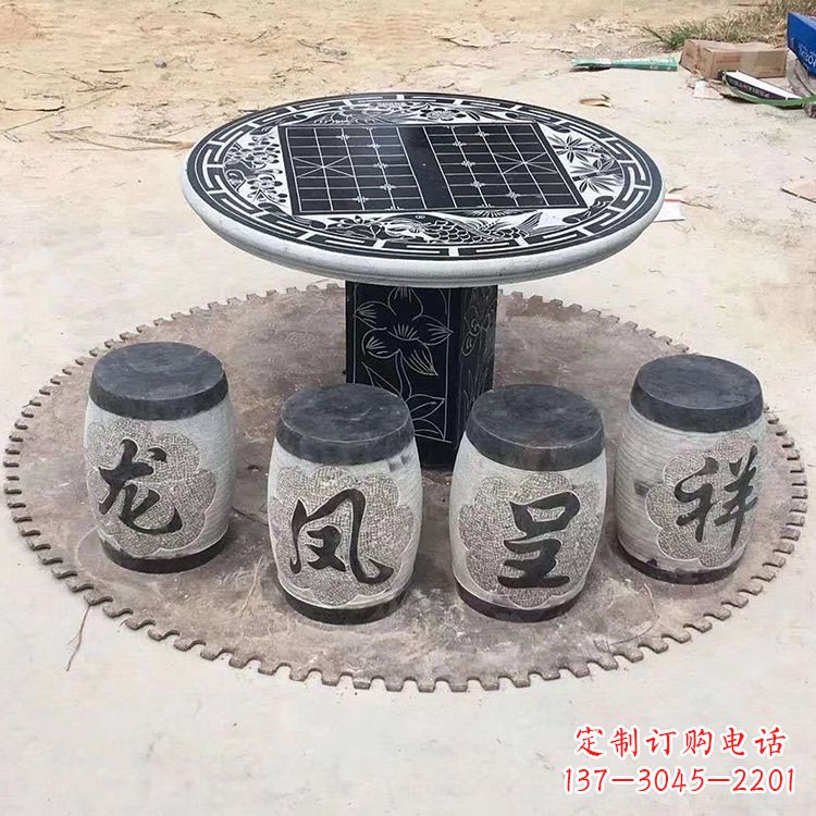 泰安仿古雕塑石桌凳,带来雍容华贵气质