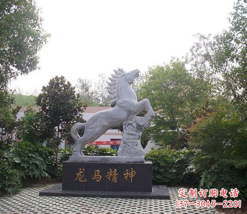 泰安精致细腻的龙马石雕
