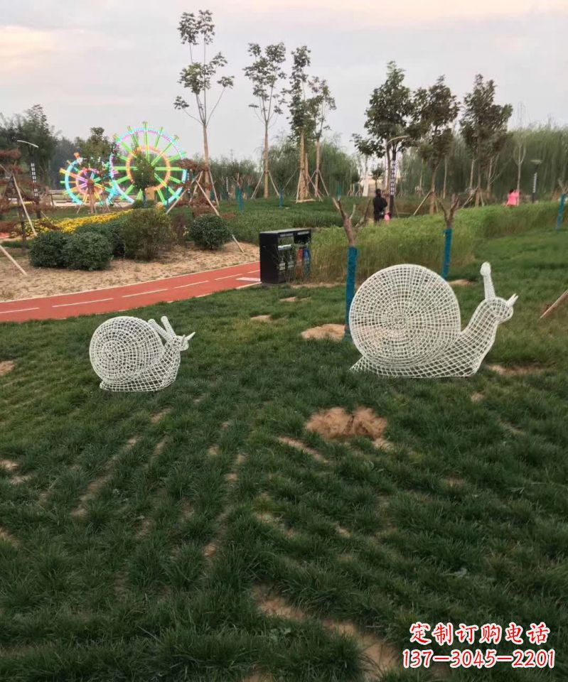 泰安镂空不锈钢蜗牛雕塑