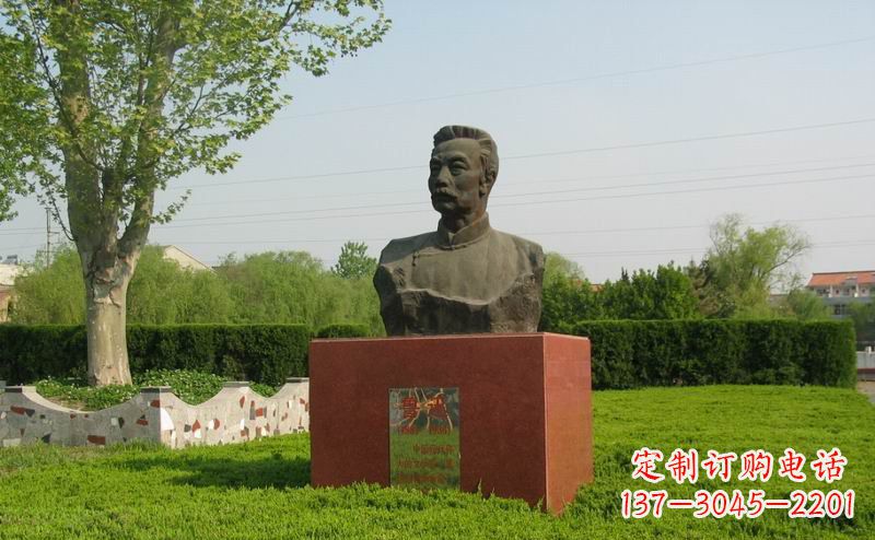 泰安鲁迅胸像近代名人铜雕,荟萃中国精神精髓