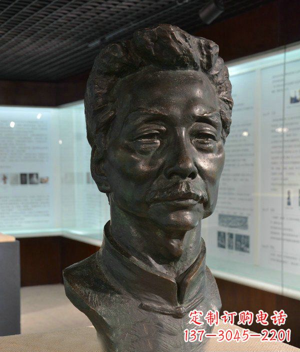 泰安鲁迅名人铜雕雕塑—传承文化,永久纪念