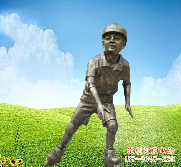 泰安领雕塑:儿童公园里的铜雕精灵