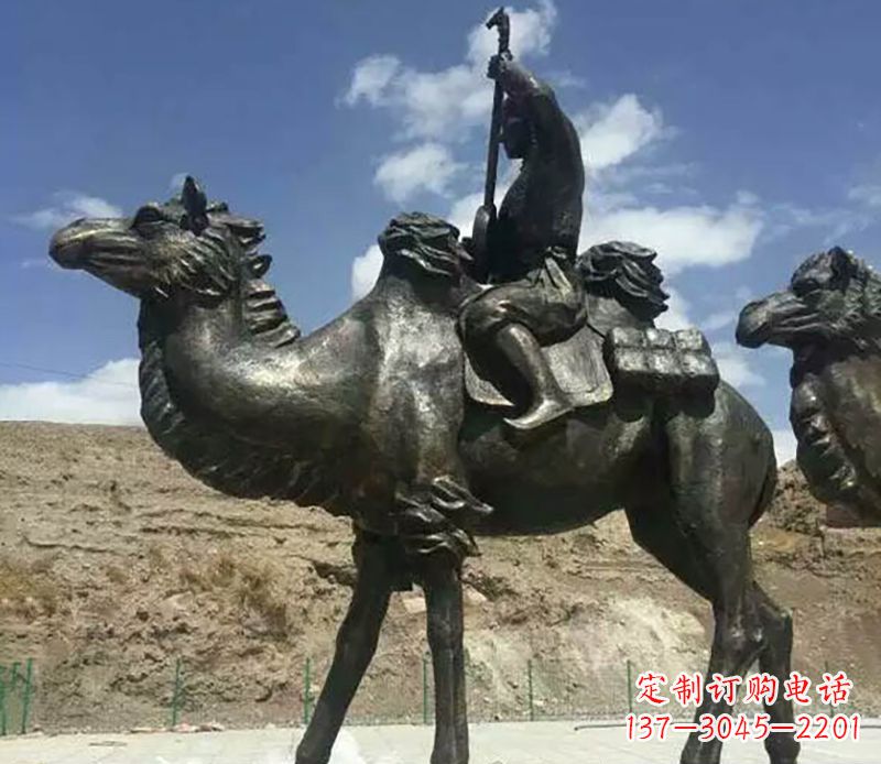 泰安骆驼铜雕,雕塑定制制造商