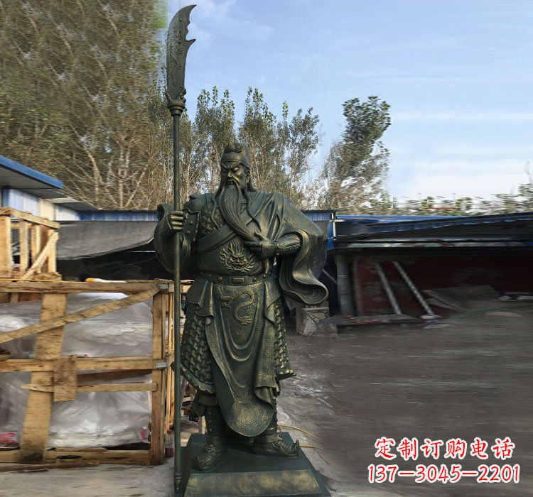 泰安中领雕塑公司推出的关公铜雕,将给您的家和…
