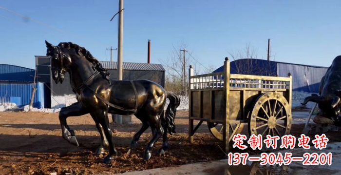 泰安华丽复古,名车贵族,精美马车雕塑