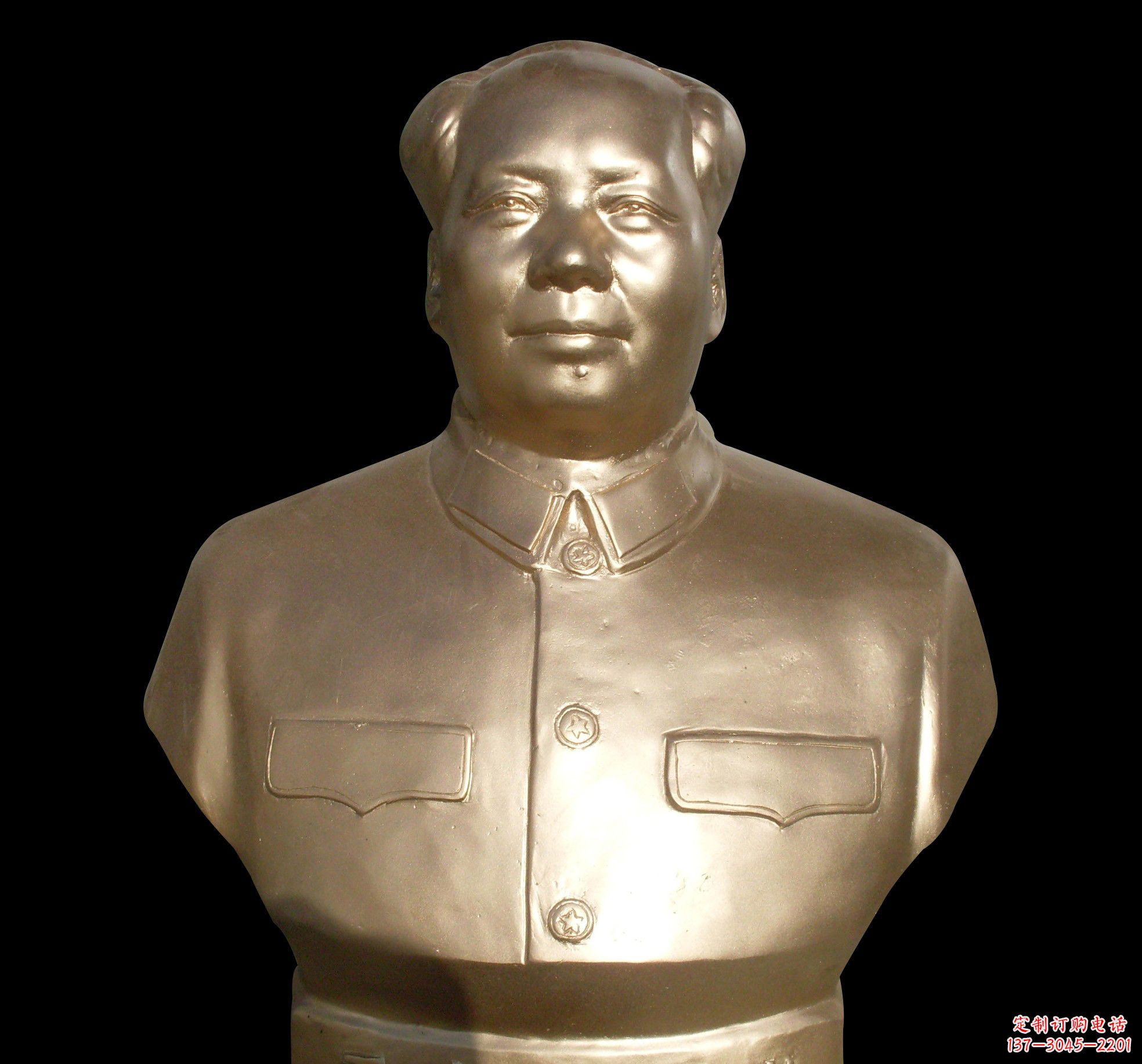 泰安毛主席半身铜像