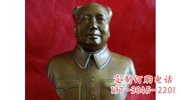 泰安毛主席伟人胸像铜雕,精美纳米工艺制作