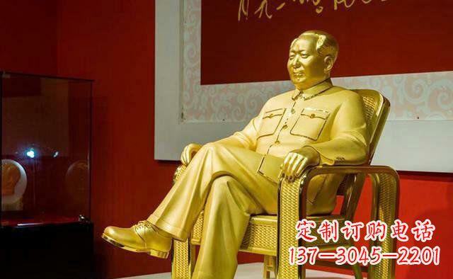泰安雕刻毛主席偉人銅像,傳遞壹代領袖偉大革命精神