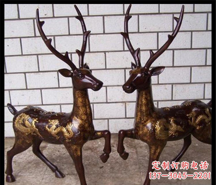泰安中领雕塑梅花鹿玻璃钢动物雕塑是一款造型精…