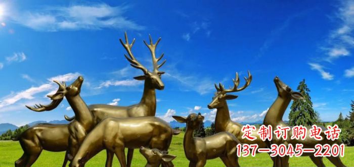 泰安静谧之美,梅花鹿铜雕装点你的家