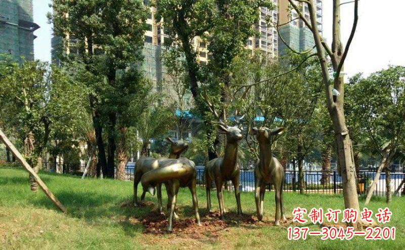 泰安青铜雕刻的梅花鹿,给您的生活带来另一种美感