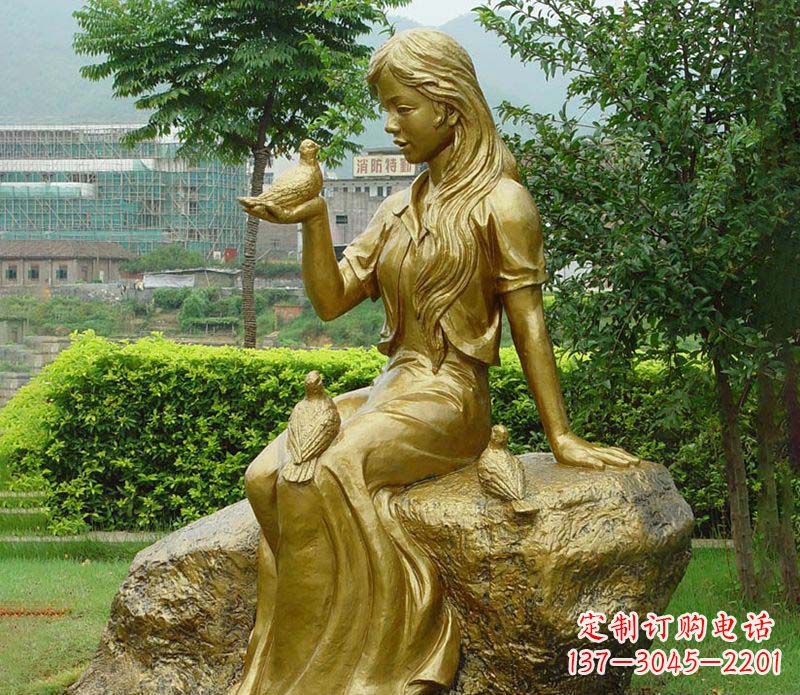 泰安激发无限灵感的精美鸽子雕塑
