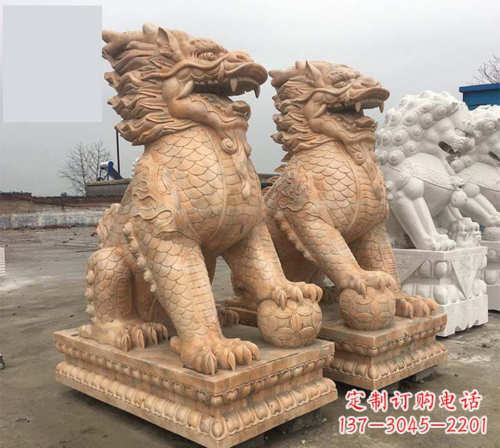 泰安麒麟石雕,雕刻精美,让您眼前一亮