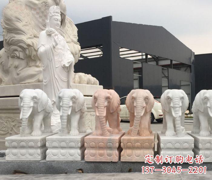 泰安门口大象石雕 (2)