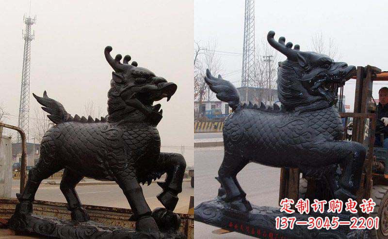 泰安艺术精灵---麒麟神兽铜雕