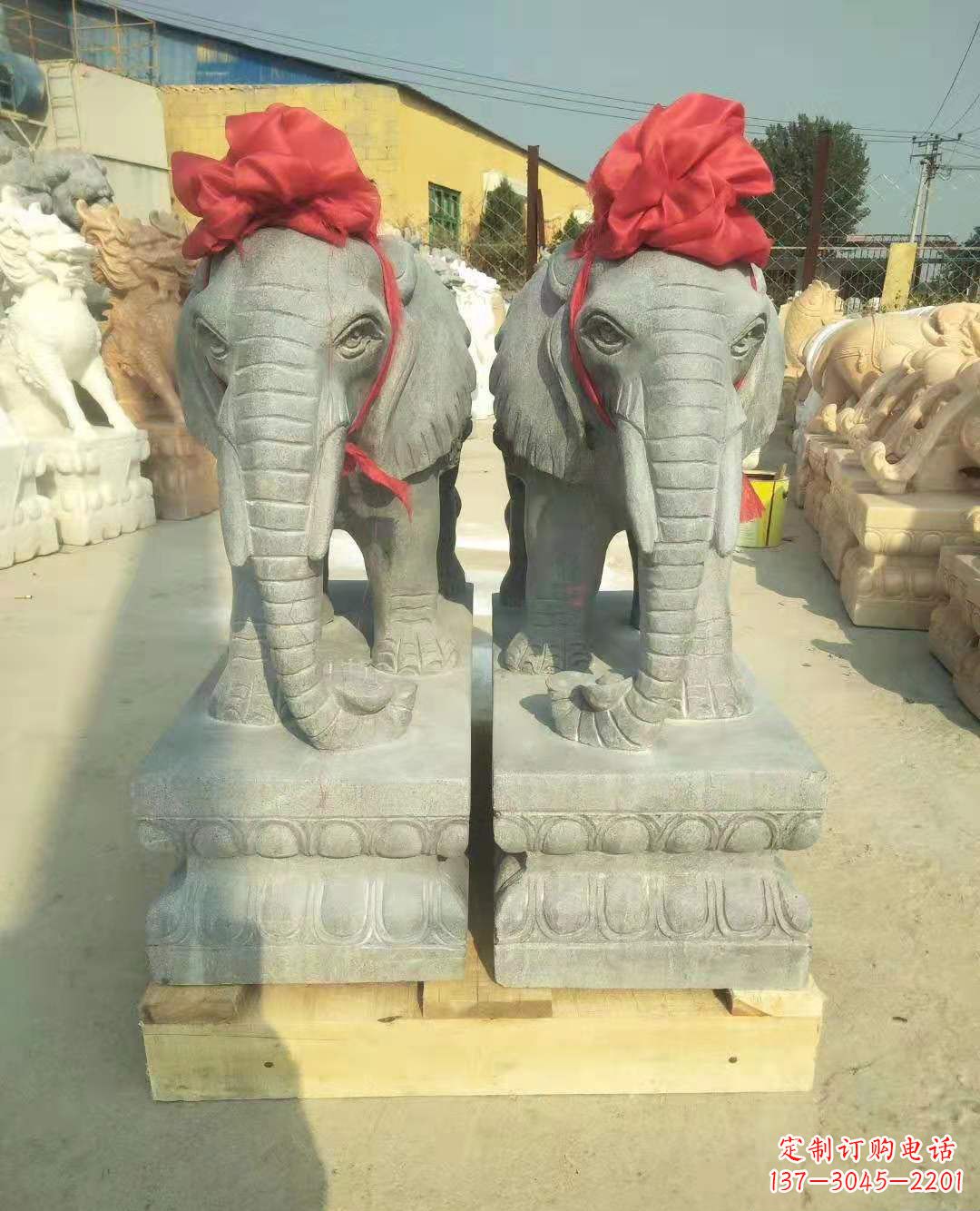 泰安中国古典风格大象雕塑