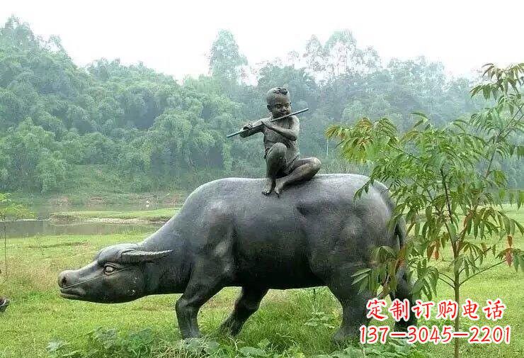 泰安艺术精美的牧童铜雕